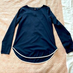 The Limited Blue Long Sleeve Top